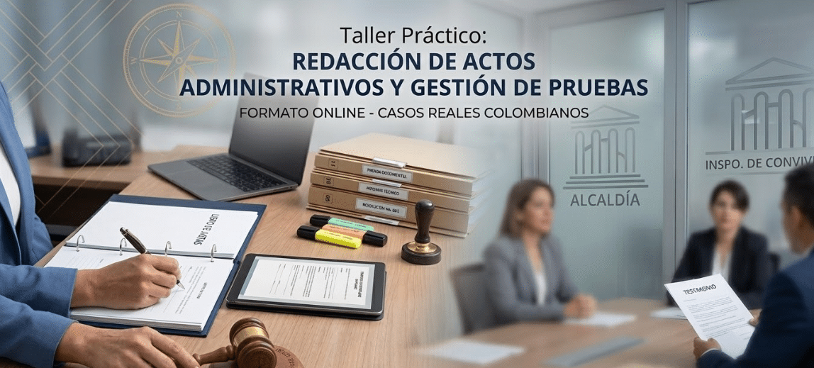 Taller Práctico: Redacción de Actos Administrativos y Gestión de Pruebas