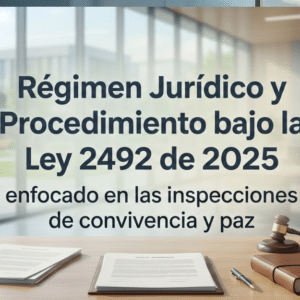 Régimen Jurídico y Procedimiento bajo la Ley 2492 de 2025